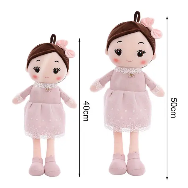 40/50cm Stuffed Doll Toy with Lace Clothes Fully Filled Cute Soft Cartoon Girl Doll Children Plush Toy Birthday Gift 6