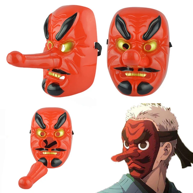 Demon Slayer Haganetsuka Hotaru Cosplay Mask Kimetsu no Yaiba Anime Cosplay  Latex Halloween Mask Carnival Party Accessories - AliExpress