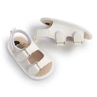 New Baby Sandals Baby Shoes Baby Boy Girl Sandals PU Soft Bottom Sole Anti-Slip Infant First Walker Crib Shoes Newborn Moccasins 1