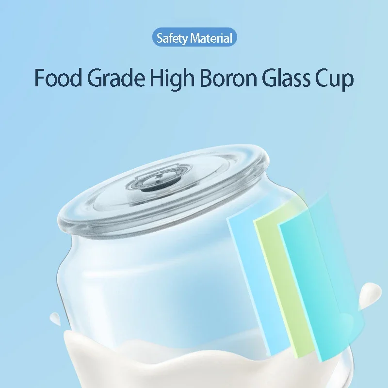 Six Function Yoghurt Fermenting Machine 2L Double Glasses Home Yogurt Maker Glass Cup Touch Panel Electric Qianshou Black 6