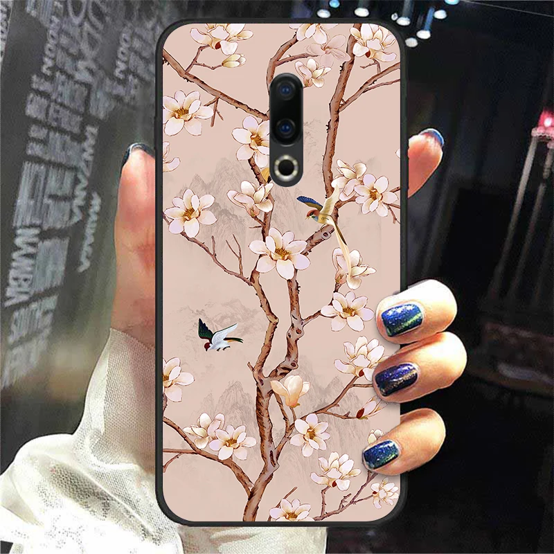 For Meizu 16th Case 6.0'' Silicone Case For Meizu 16th Plus Cover 6.5'' Soft TPU back Cases coque etui Leopard print meizu phone case with stones craft Cases For Meizu