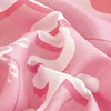 Pink Leopard Print Fitted Sheet Cheetah Bedding 3pcs for Kids Teens Girls Adults Room Decor,Wild Animal Skin Texture Bed Cover 6