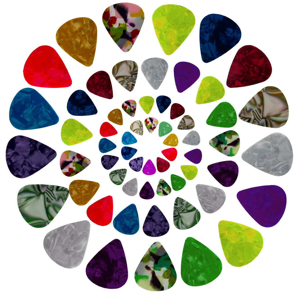 Guitar Picks Assorted 0.46/71/96mm for Acoustic Electric Bass