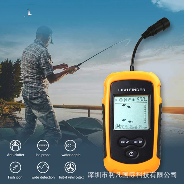 Wire Portable Fish Finder Sonar Depth Sounder Fish Radar Sonar Fishfinder  Fish Finder Underwater Echo Sounder