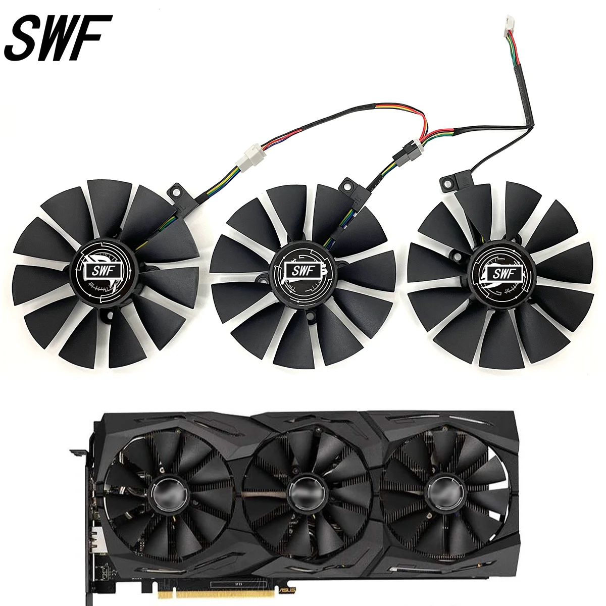 Ventilador de Refrigeração da Placa Gráfica Pld09210s12hh Pld09210s12m Asus Gtx 980 ti r9 390x 390 Gtx 1060 1070 1080 ti rx 480 Rx480 87 mm Novo