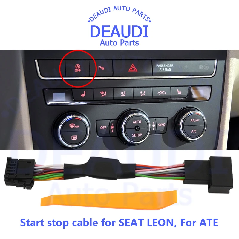

For Seat LEON ATE 6/10 Pins Car Automatic Stop Start Engine System Off Device Control Sensor Plug Stop Cancel Cable Plug&Play