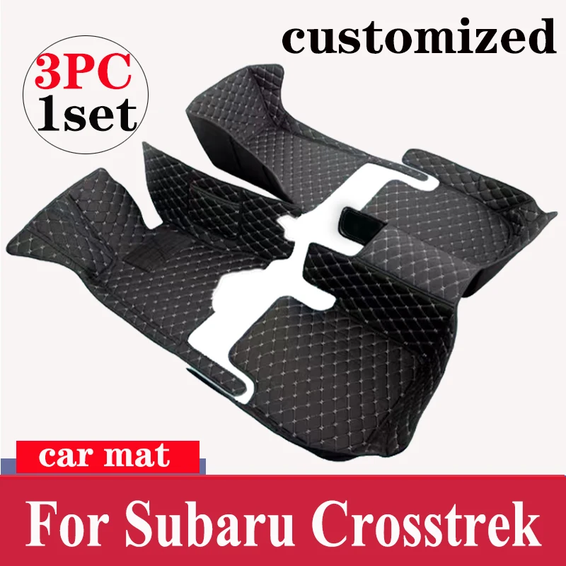 

Car Mats For Subaru XV Crosstrek GP 2013~2017 Leather Floor Mat Carpets Rugs Protective Pad Interior Parts Car Accessories 2014