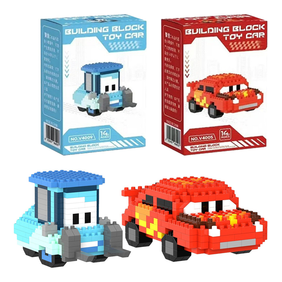 Disney Cars Building Blocks Lightning McQueen Jackson Storm Mack Cruz Ramirez Toys Sally Carrera lega For Children Birthday Gift