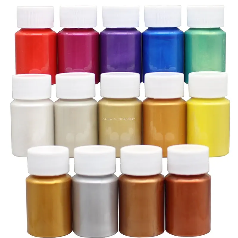 MetalGlitterAcrylicPaintGoldSilverBronzePaintAcrylicDIYResin