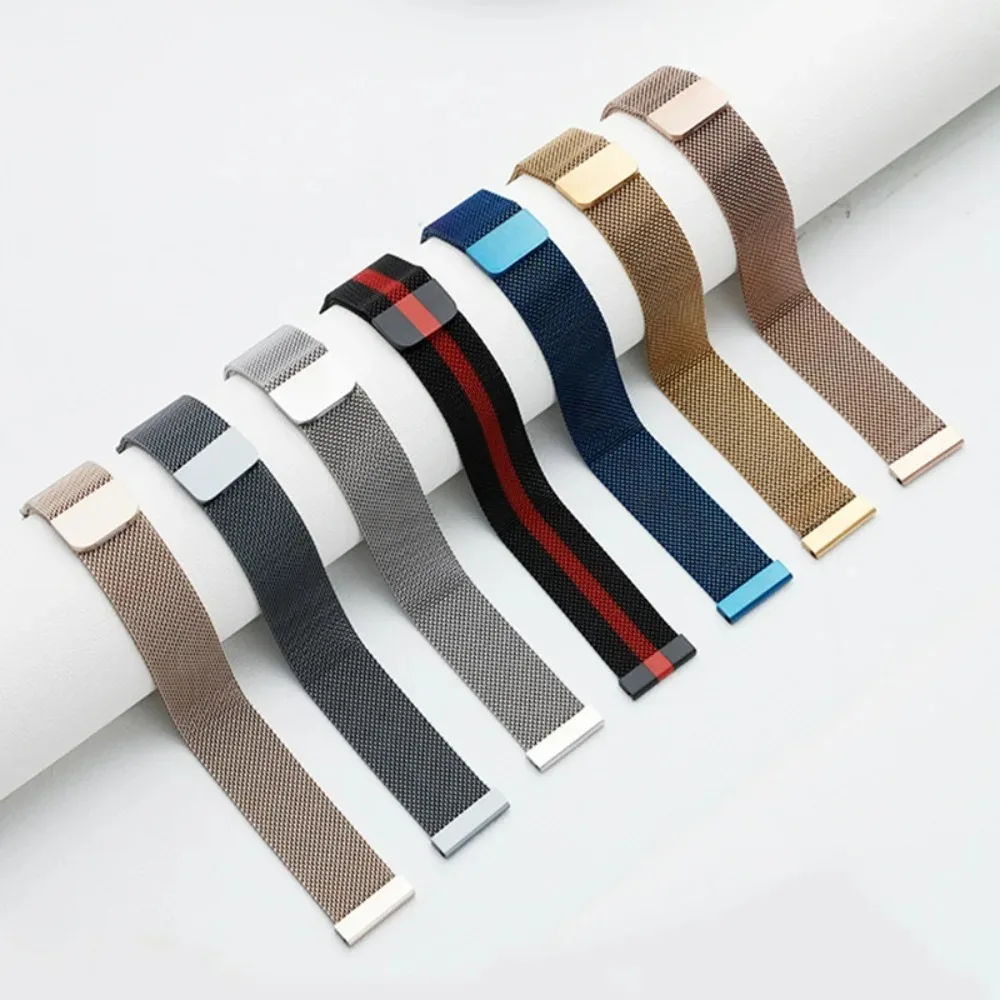 Magnetic Milanese Loop Metal Bracelet Band, 20mm 22mm