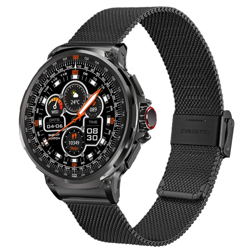 퀵릴리즈 스테인리스 스틸 스트랩, COLMI V69 교체용 스마트 워치 밴드, 금속 팔찌, Correa 액세서리, 24mm