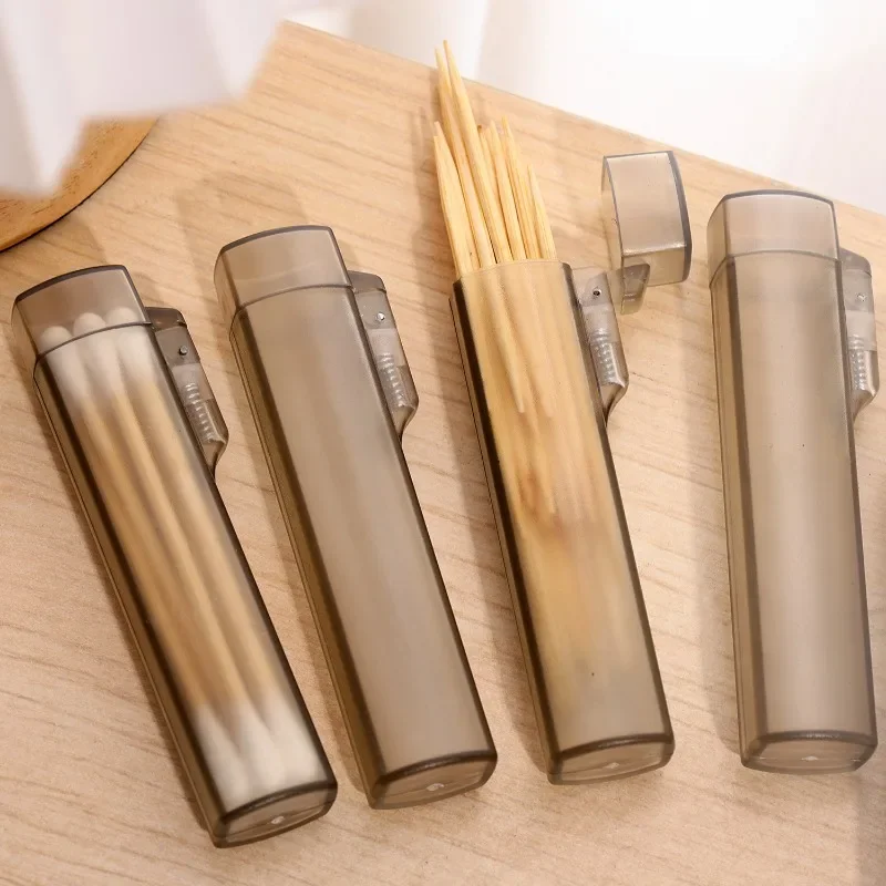 8 Pcs Portable Toothpick Holder, Mini Wood Pocket Tooth Pick