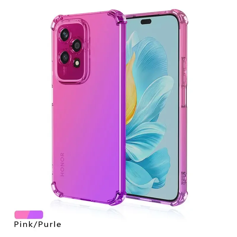 Shockproof Gradient TPU Transparent Protective Case