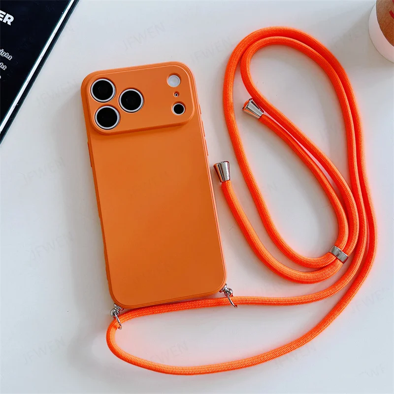 รูปสินค้า เคส iPhone พร้อมสายคล้องคอ หรูหรา กันกระแทก