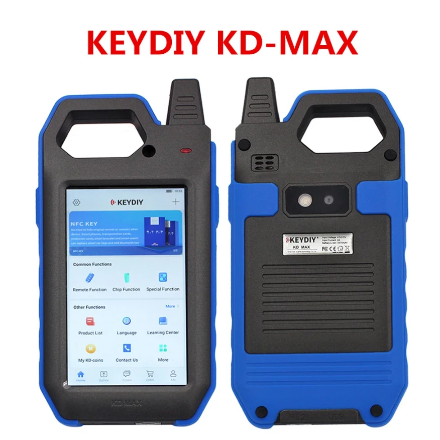 KEYDIY KD MAX 자동차 키 프로그래머, 자동 원격 생성기, 칩 리더, 주파수 테스터, KD MAX 지원, 포르투갈어