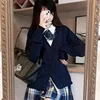 Fashionable single breasted long sleeved solid color cardigan - elegant women's V-neck knit design, Full score daily collocation 5