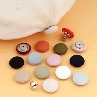 5PCS Colourful Not Removeable Sew-free Hat Cap Button Round Snap Button Repair Peaked Cap 1