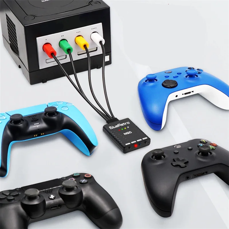 NGC BlueRetro For Nintendo GameCube Console Wireless Game Controllers Adapter To PS3 PS4 PS5 8bitdo Switch Pro wii Controllers