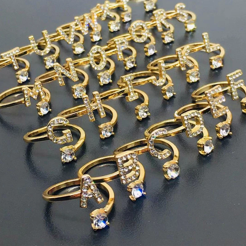 Yw Gairu A Z 26 Letter Ring Silver Color Simple Jewelry Creative Women S Adjustable Open Gold Alphabet Ring Rings Aliexpress Yw Gairu A Z 26 Letter Ring Silver Color Simple Jewelry Creative Women S Adjustable Open Gold Alphabet Ring Rings Aliexpress