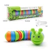 Funny Fidget Slugs Articulated Sensory Slug Toy Realistic Worm Caterpillar Fidget Toys for Kids Adults ADHD Autism Stress Relief 6