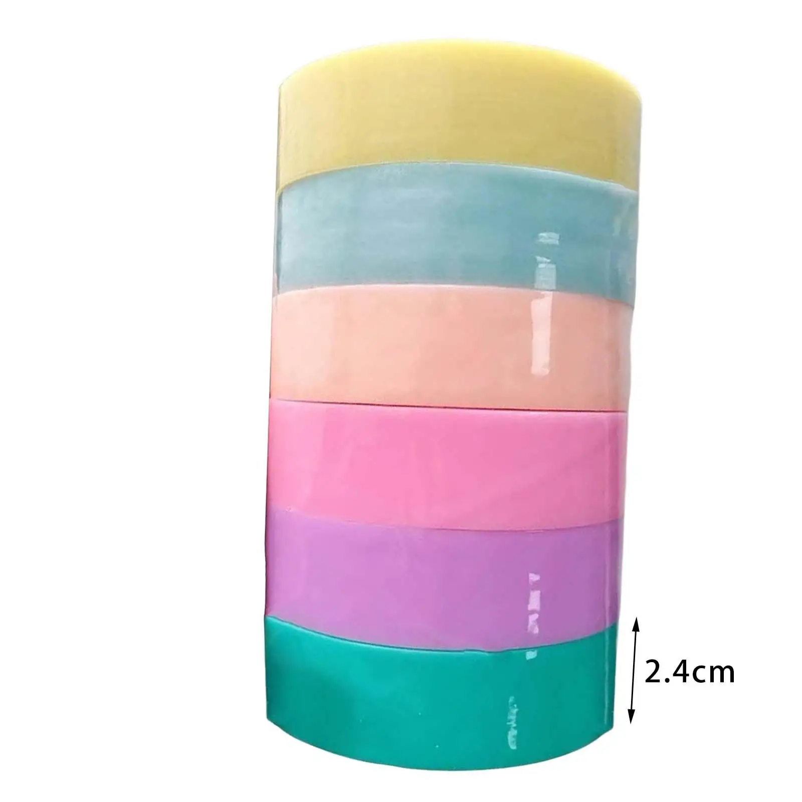 6PCS Sticky Ball Tape DIY Color Ball Tape Rainbow Colors Toys Candy Color  Colored Tapes Bulk Tape for Adult Kids Party, 6 Colors 1.2cm 