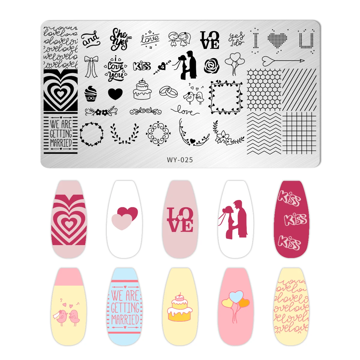 Description Picture 4 of itemCartoon Cat Dog Nail Stamping Plates Flower Leaves Starlink Stars Moon Printing Stencil Nail Stamp Templates Nail Art Tools