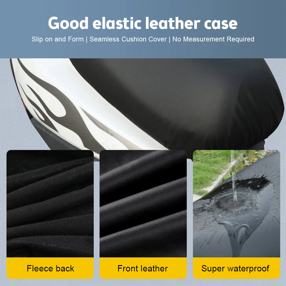 

1pc Motorcycle SEATS Cover Sunproof Waterproof Motorcycle Electric Scooter Seats Cover PU Leather Cushion Protector