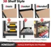 5 Tier Laminated Boltless Heavy Duty Garage Storage Adjustable Wide Size Metal Shelving Unit Utility Rack Shelves Organization 4