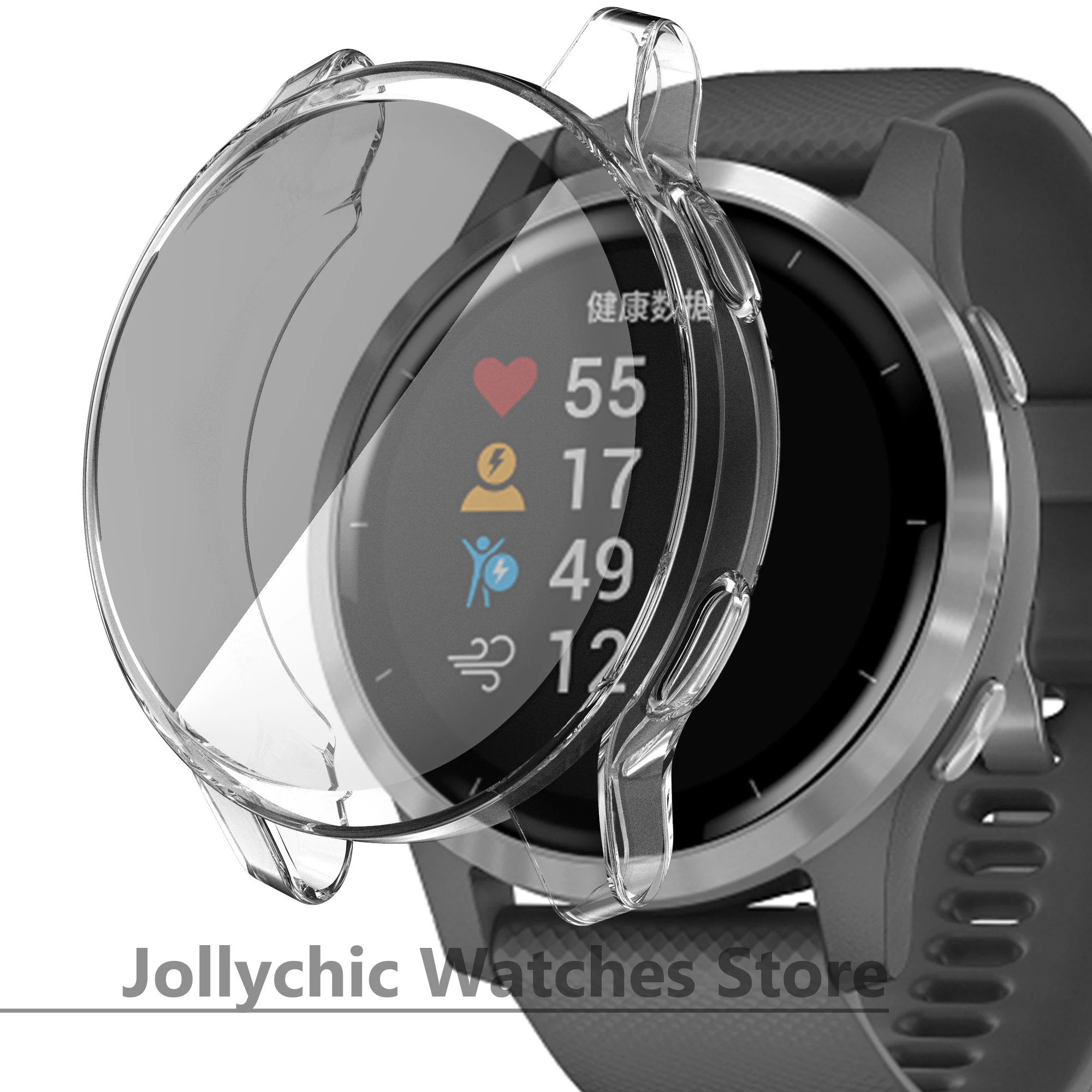 Elegant Bling Diamond Protective Watch Case with Strap