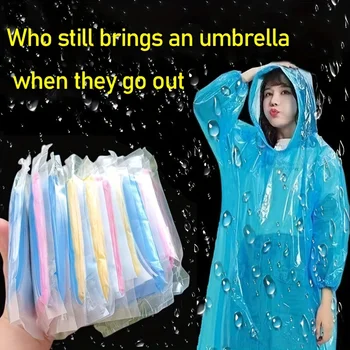 5/10pcs Portable Emergency Raincoats 1