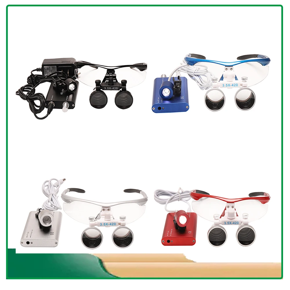 

Surgical Loupes 3.5X Magnification Dental LED Head Light Surgical Light Dentistry Surgery