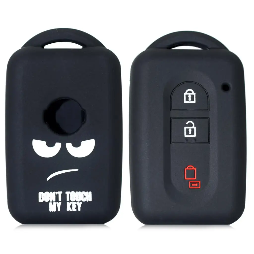 Silicone Remote Key Fob Shell Cover Case For Nissan Qashqai Micra Juke X-Trail Tiida Navara Note Pathfinder Key Chain key case key case cover car key shell remote control case cover flip key fob shell