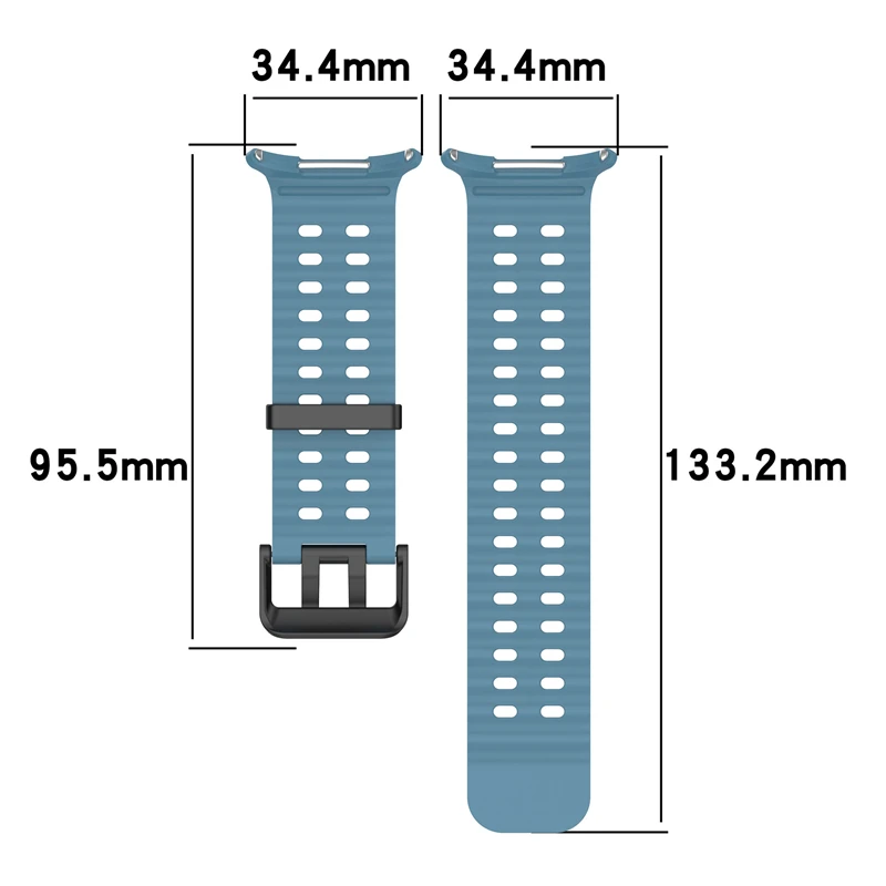 Silicone Sports Strap for 47mm Watch - Soft and Adjustable Bracelet Band for Men and Women