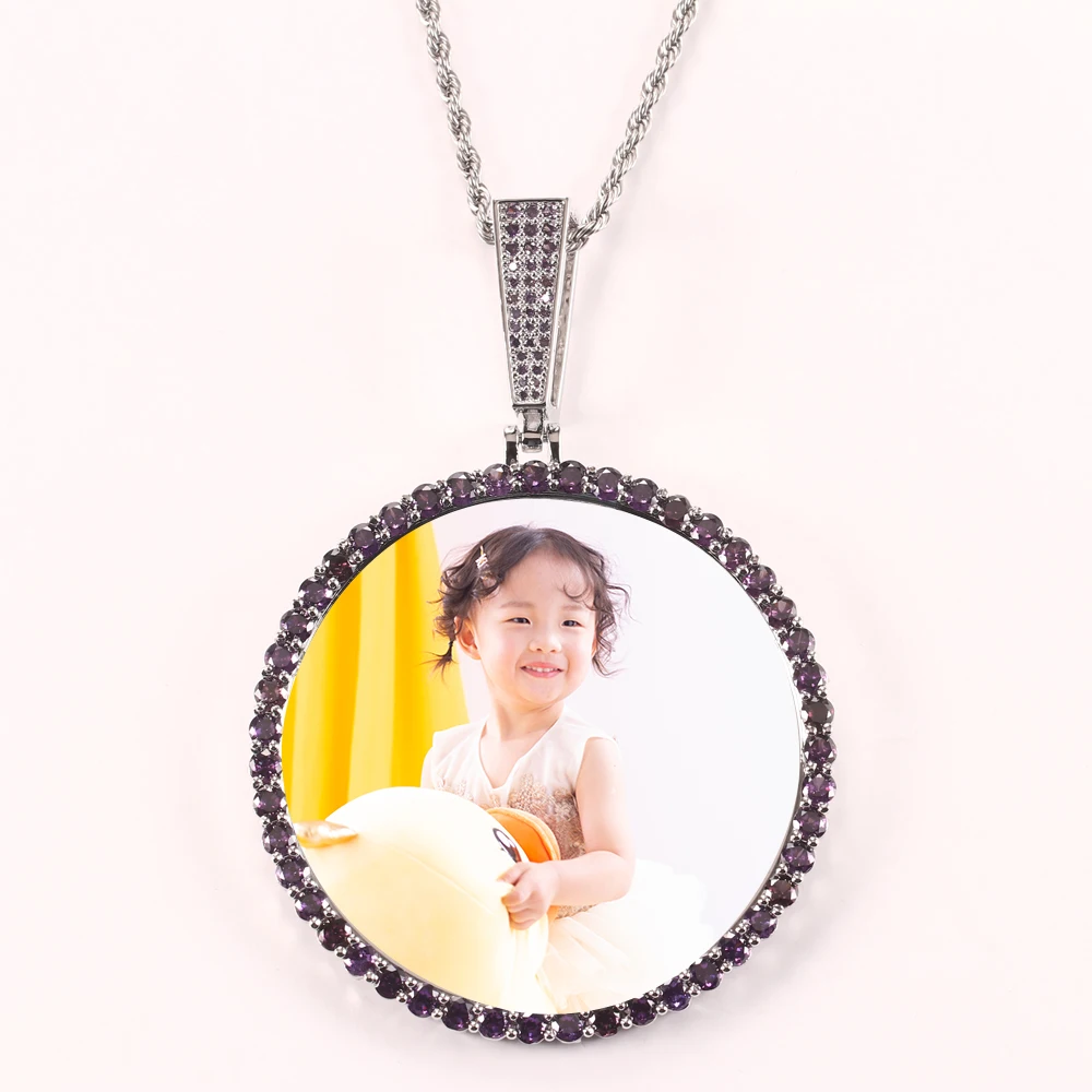 Pair of Round Necklace Pendants Sublimation Blank (2 pcs