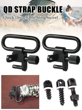 

1-Inch QD Sling Swivel Bolt Action Screw Type Sling Swivels with Swivel Studs Quick Detach Swivel Ring Buckle Loop Accessorie