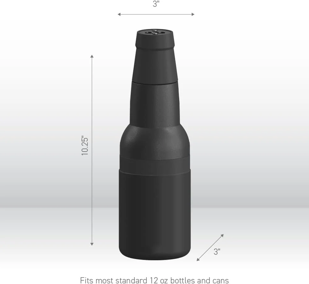 Beer Can Holder 3 in 1 Can Cooler Bar Stainless Steel Beer Drink Bottle Holder with Can Opener Double Wall Vacuum Insulated for Beer Cola