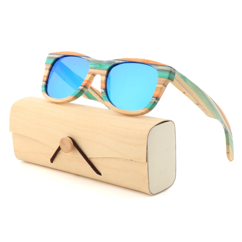

Handmade Fashion Polaroid Sunglasses Bamboo Wood Polarized Sunglasses Color Frame Glasses Factory Direct Sale