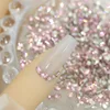 50PCS Sparkle Pink 5A Zircon Chamfered Mini Crystal Diamonds Square Rect Oval Nail Art Rhinestones Decorations Manicure Charms 3