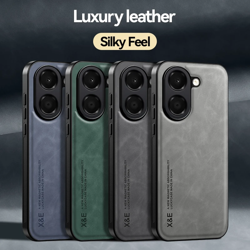 Sleek Fashion Leather Ultra-Thin Magnetic Phone Cover