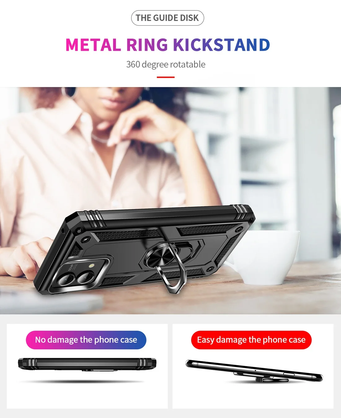 Shockproof Dual Layer Hard Cover Phone Case