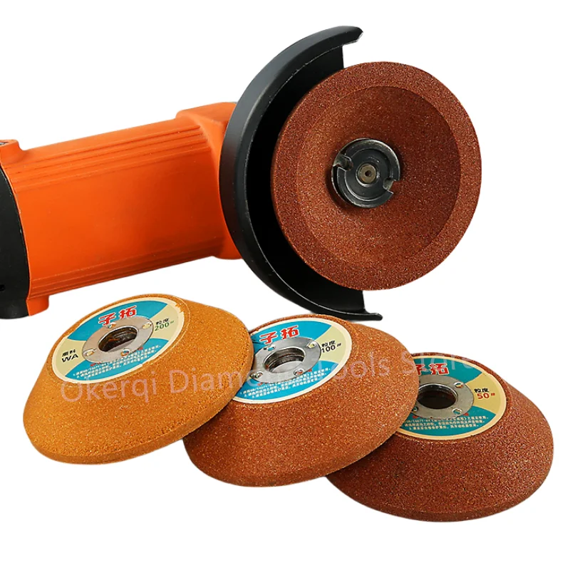 Mola A Tazza In Corindone Bianco 80# - 75x32x20mm Per Smerigliatrice - Foto 8