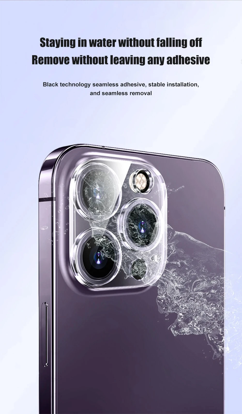 3pcs Camera Lens Protector 3D For iPhone 15 Pro Max 16 14 13 12 11 Mini Plus Clear Protective Tempered Glass Full Cover Film 8 S179eb00a488946c2986935a9ed7b3a00j