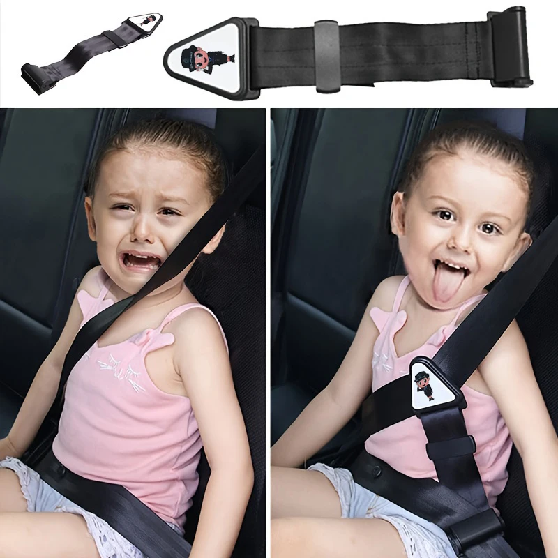 Ceinture de sécurité pour enfant en voiture, empêche le mouvement, fixation réglable, sûre et confortable, siège anti-étranglement, limiteur pratique