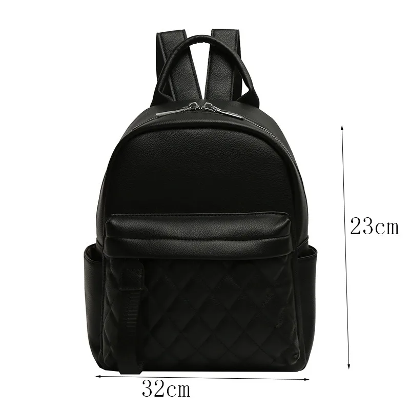 Stickerei Name modische klassische Rucksack Nähte Detail Reiß verschluss verstellbarer Riemen pu benutzer definierten Namen Rucksack Schult asche