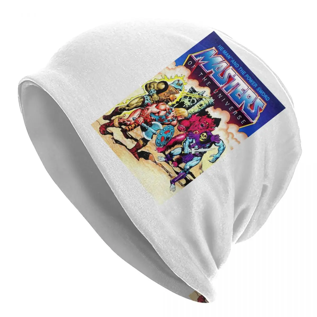 

Cartoon 80s He-Man Skullies Beanies Hat Masters Of Universe Fashion Unisex Street Cap Warm Dual-use Bonnet Hat