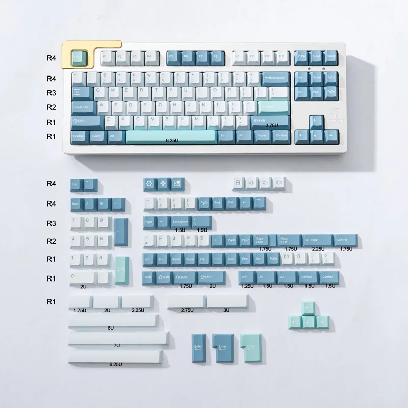 Gmk-shoko olia pbtキーボードキャップ,177キー,チェリープロファイル