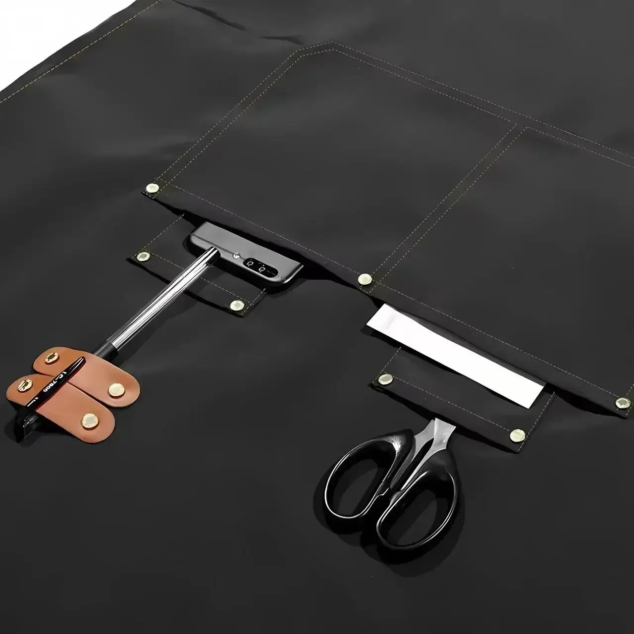 Customized Logo Adjustable Canvas Apron with Pocket