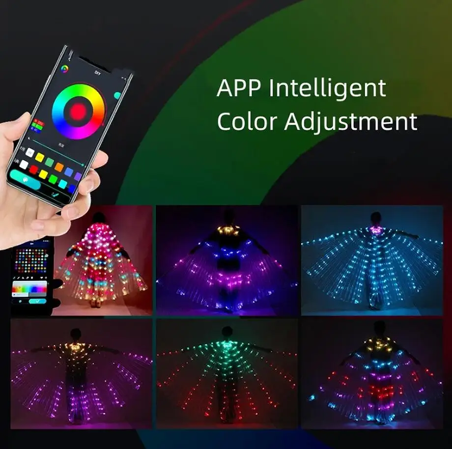 

Флуоресцентные крылья-бабочки для танца живота