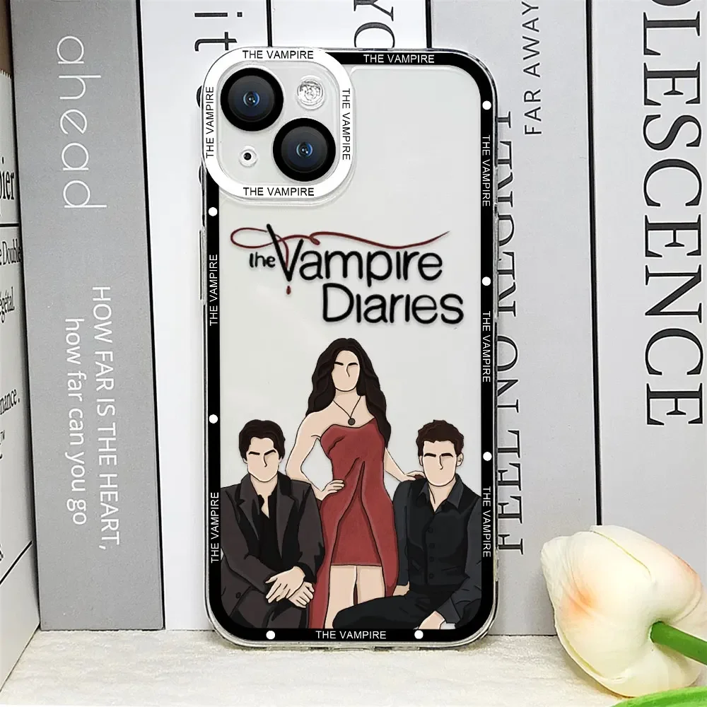 Vampire Diaries Damon Clear Soft Phone Case - Hot TV Show Inspired Cover