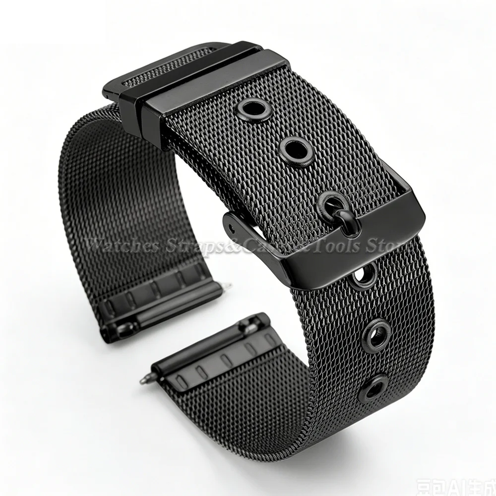 Elegant Milanese Mesh Loop Stainless Steel Watch Band – Quick Release Universal Bracelet